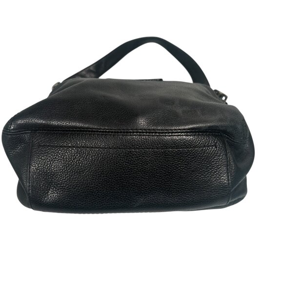 BANANA REPUBLIC Black Soft Pebbled Leather Hobo Shoulder Strap Handbag - Picture 9 of 16